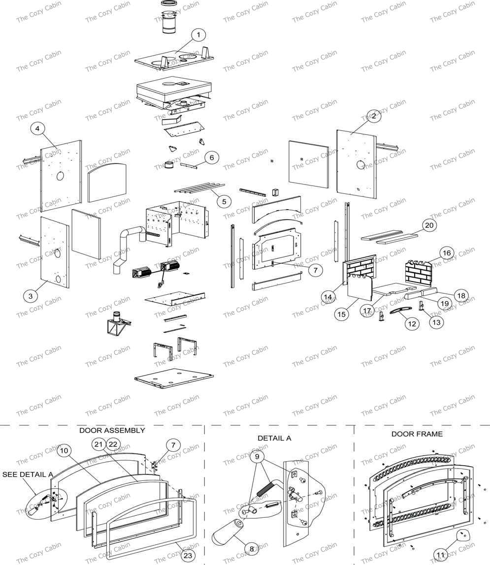 vermont castings wood stove parts diagram