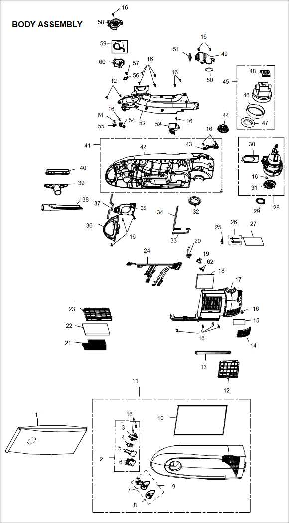 riccar vacuum parts diagram