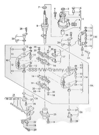 vw transmission parts diagram