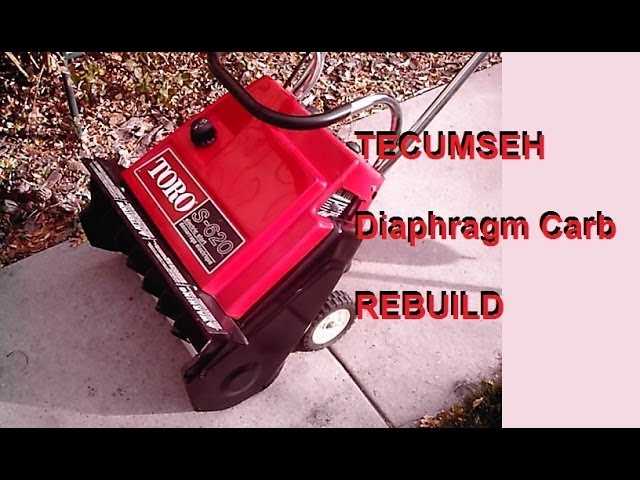 tecumseh snowblower parts diagram