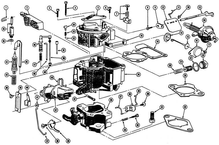 rochester carburetor parts diagram