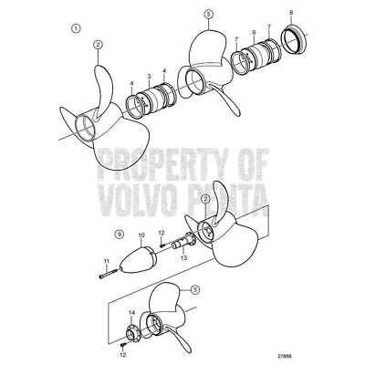 volvo penta duo prop parts diagram