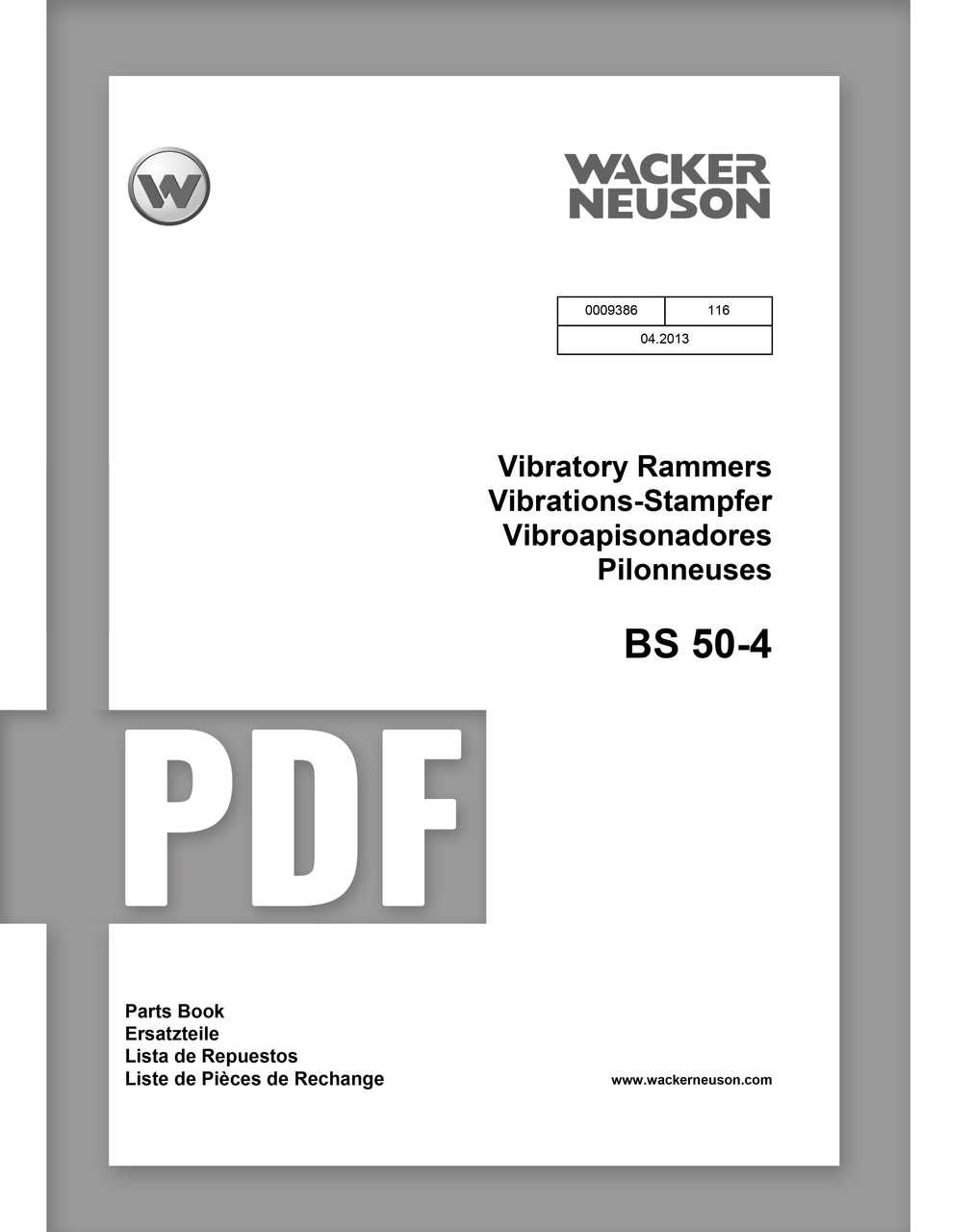 wacker neuson bs50 4 parts diagram