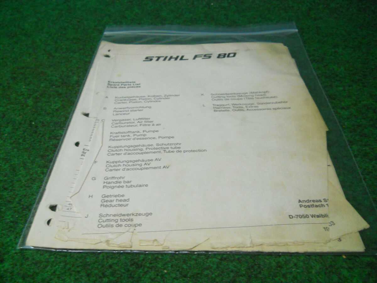 stihl fs 80 r parts diagram