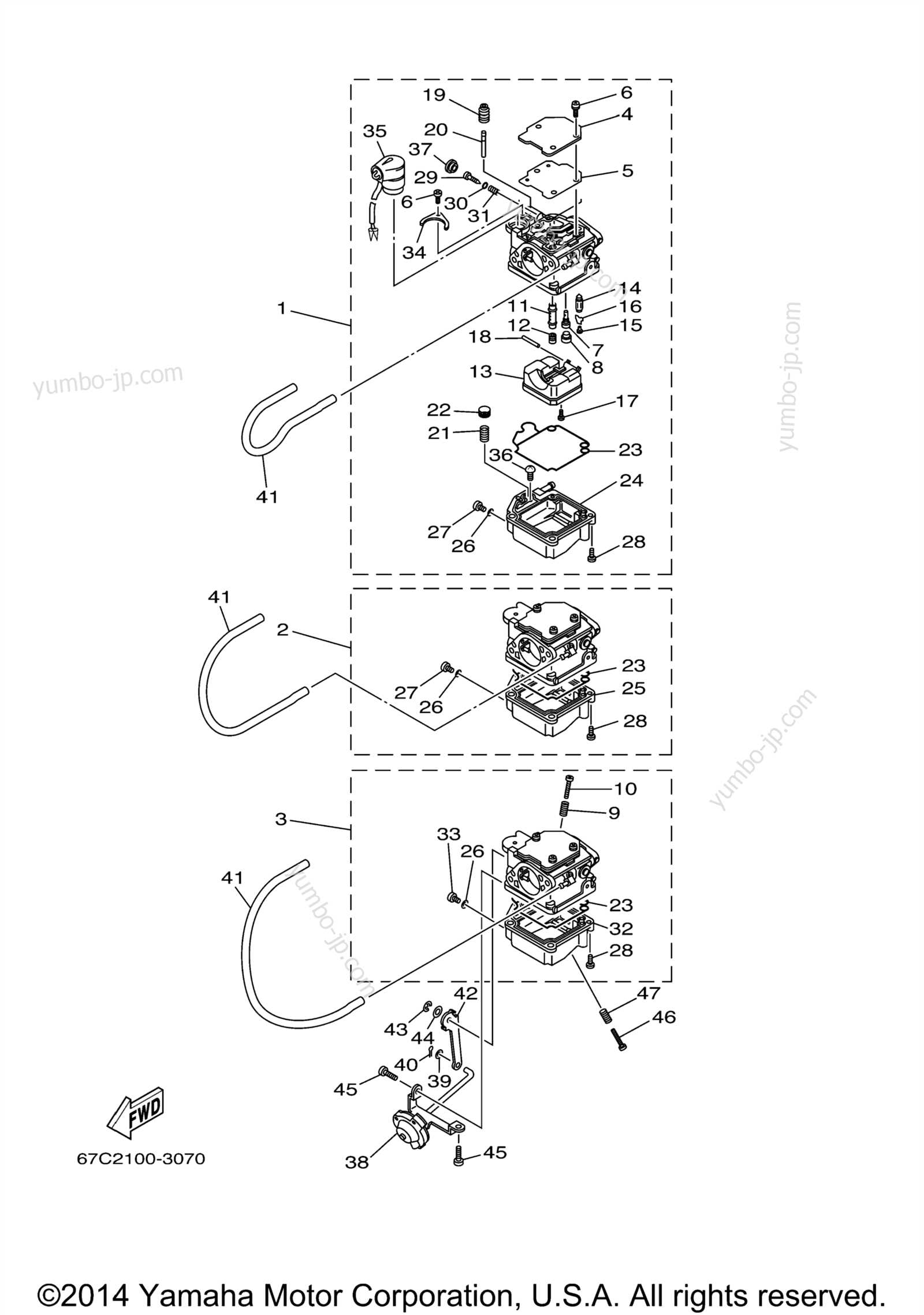 yamaha f40 parts diagram