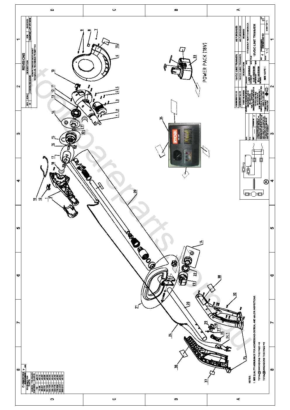 ryobi mower parts diagram