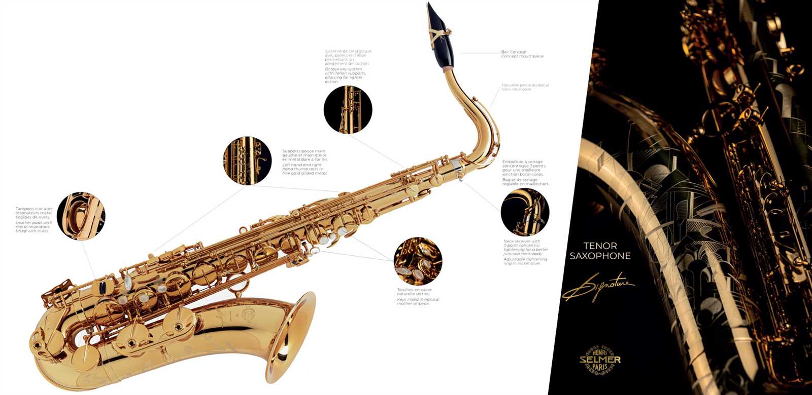 tenor sax parts diagram