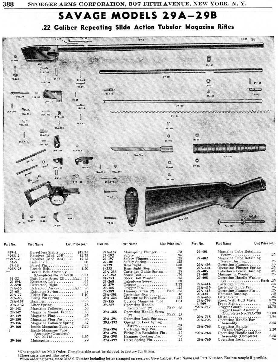 savage axis parts diagram