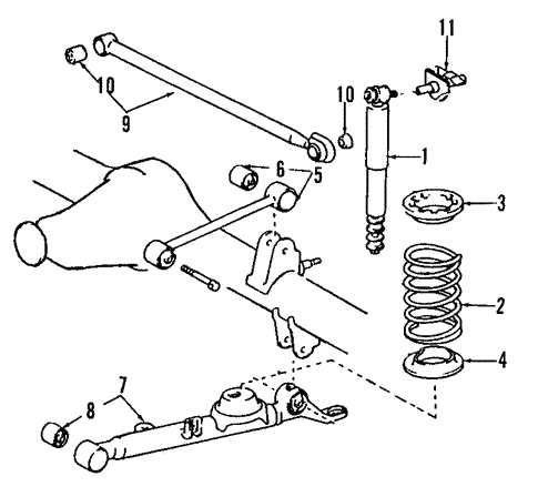 rear suspension parts diagram