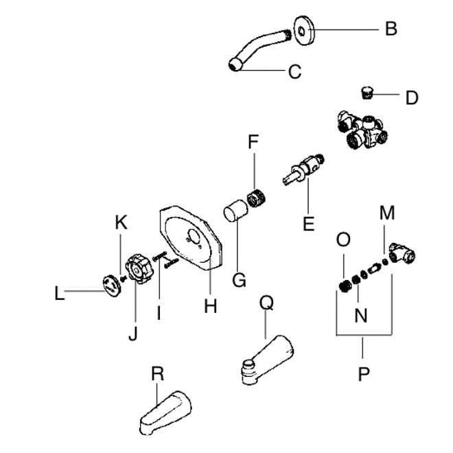 single handle price pfister shower valve parts diagram