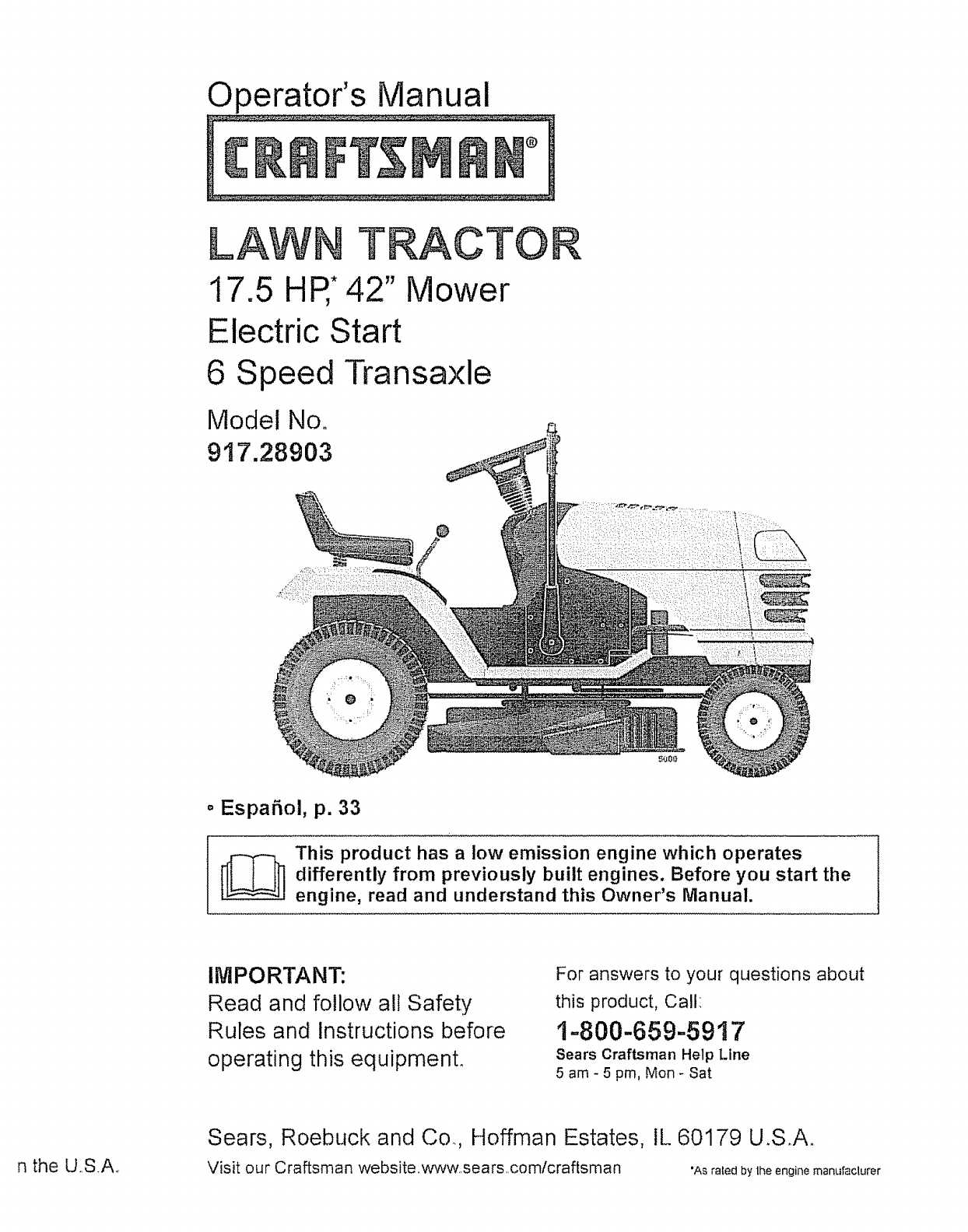 sears lawn tractor parts diagram