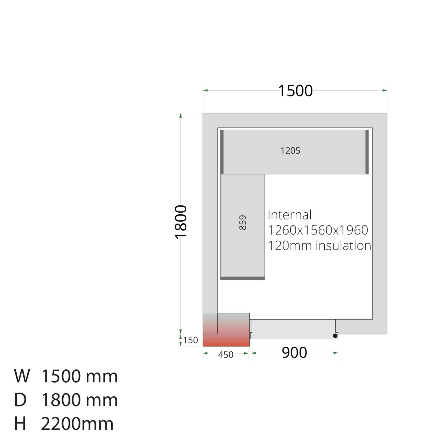 walk in freezer parts diagram