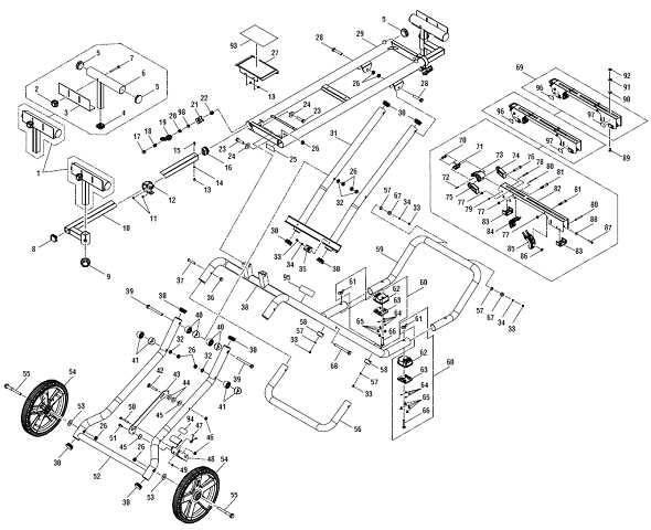 ridgid r4222 miter saw parts diagram