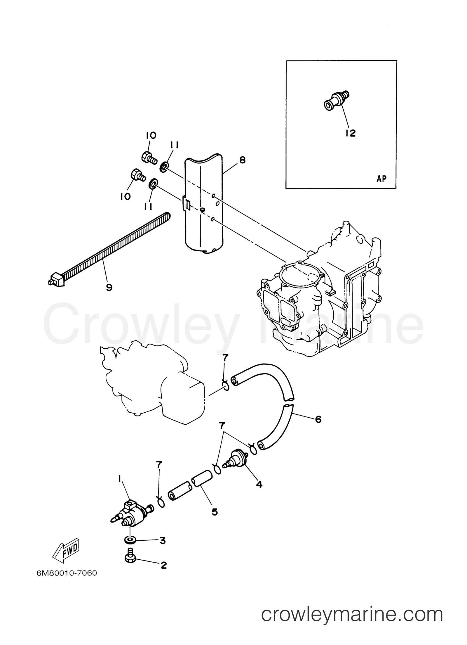 yamaha 8hp outboard parts diagram