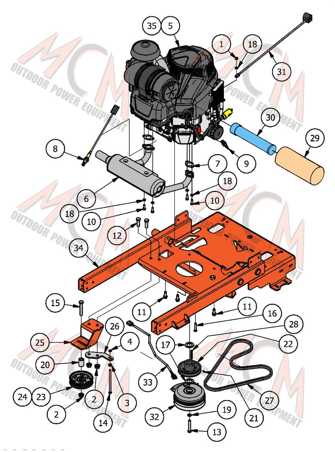 briggs stratton 16 hp vanguard parts diagram