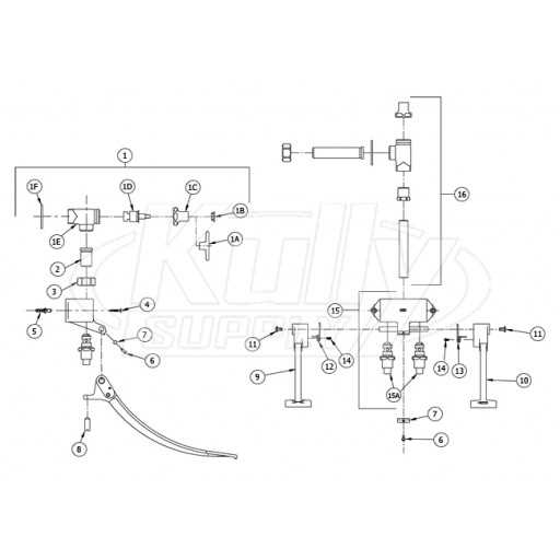 zurn flush valve parts diagram