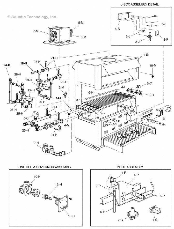 raypak pool heater parts diagram