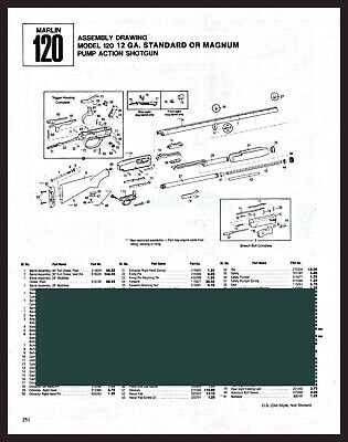 winchester model 120 parts diagram