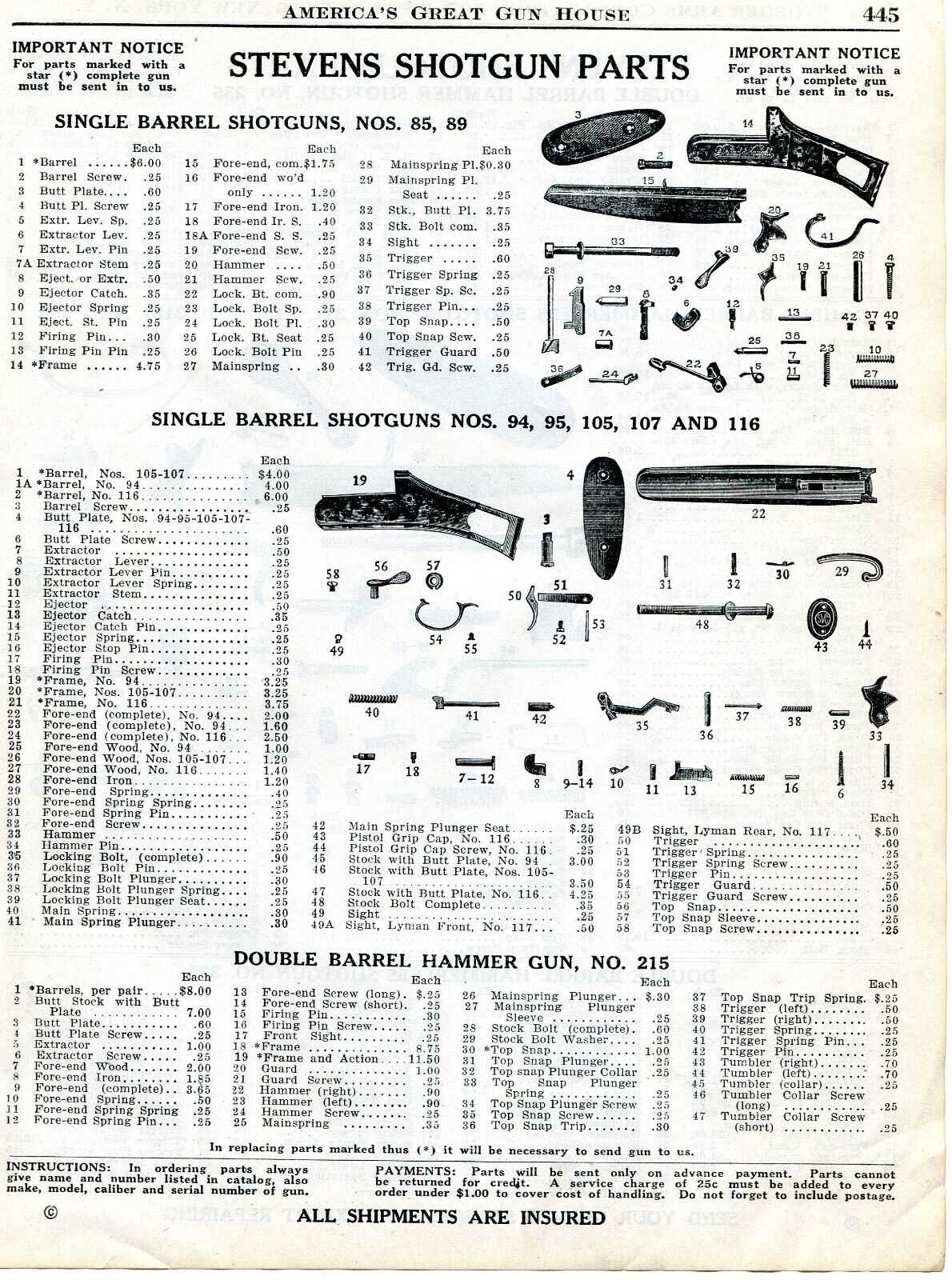 stevens 555 parts diagram