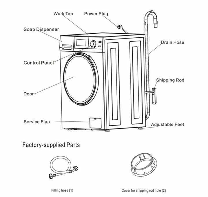 samsung front load washer parts diagram