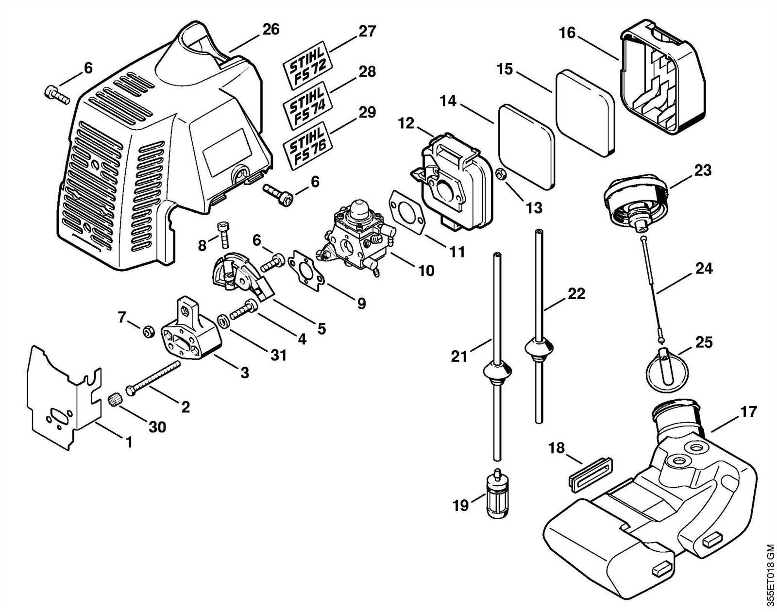 stihl fs44 parts diagram