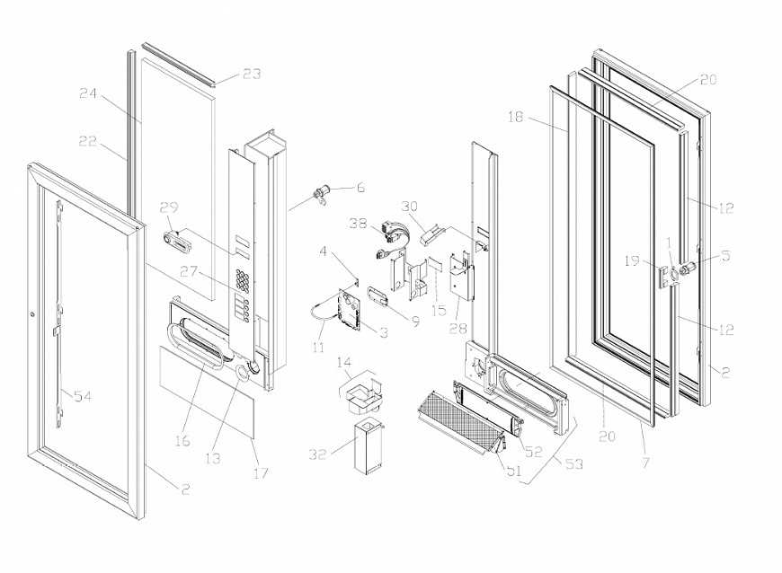 pella patio door parts diagram