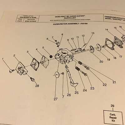 w25cbk weed eater parts diagram