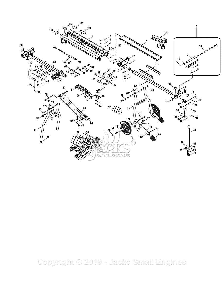 ridgid 12 inch miter saw parts diagram