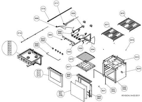 stove parts diagram