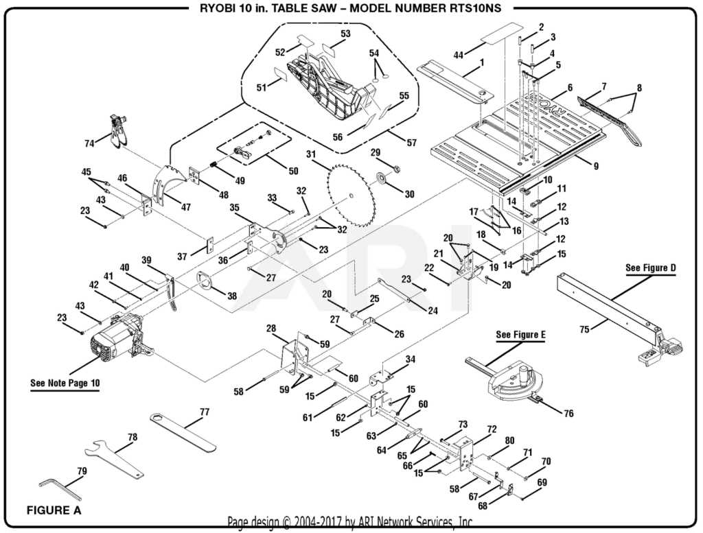 ryobi mitre saw parts diagram