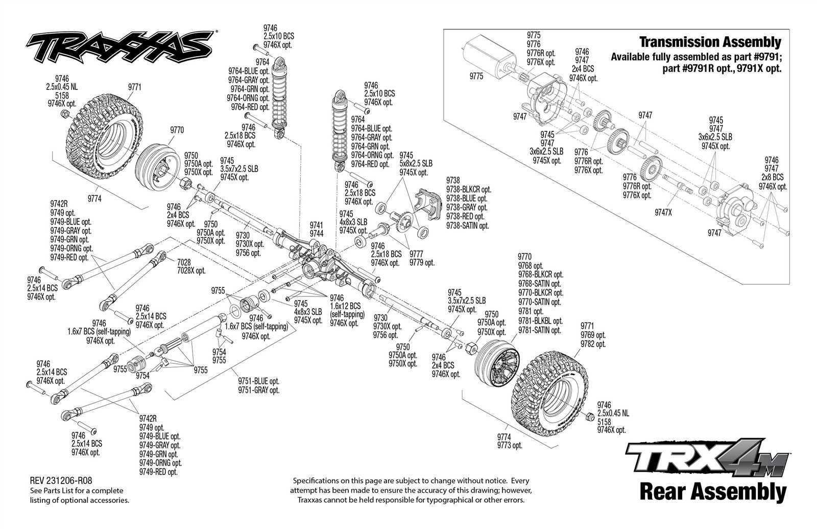 slash 4x4 ultimate parts diagram