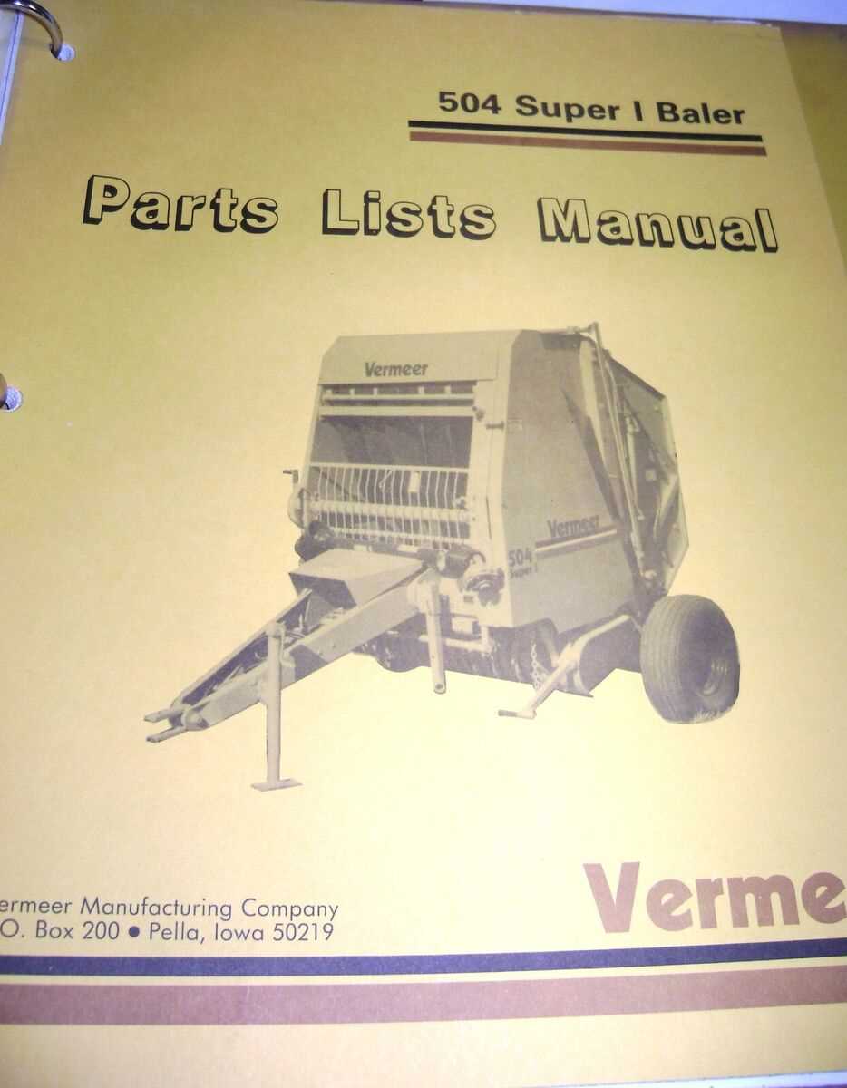 vermeer 504i parts diagram