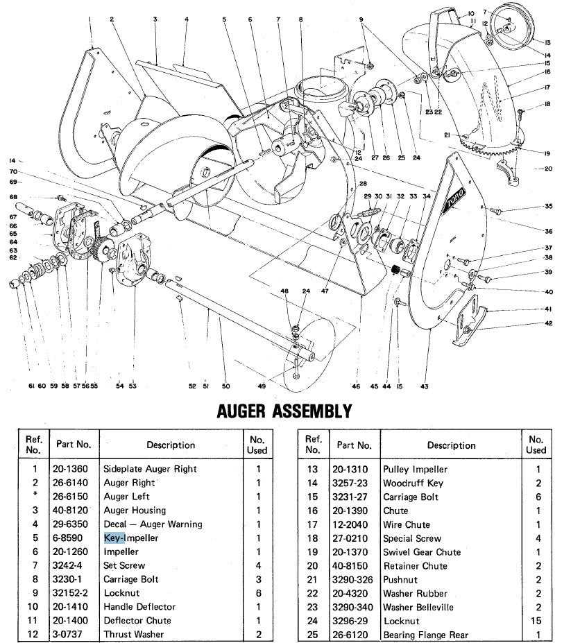 toro 724 snowblower parts diagram