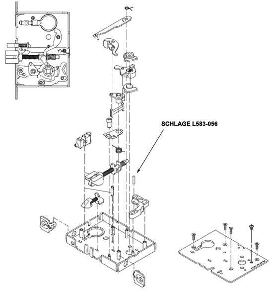 schlage lock parts diagram