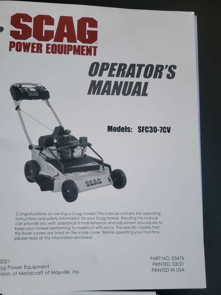 scag sfc30 7cv parts diagram