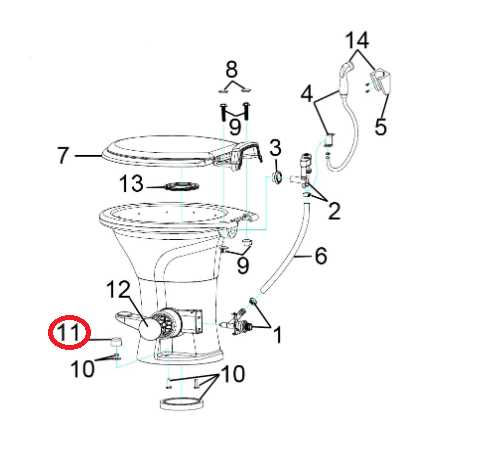 sealand rv toilet parts diagram