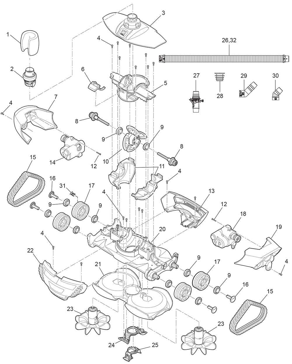 zodiac g3 parts diagram