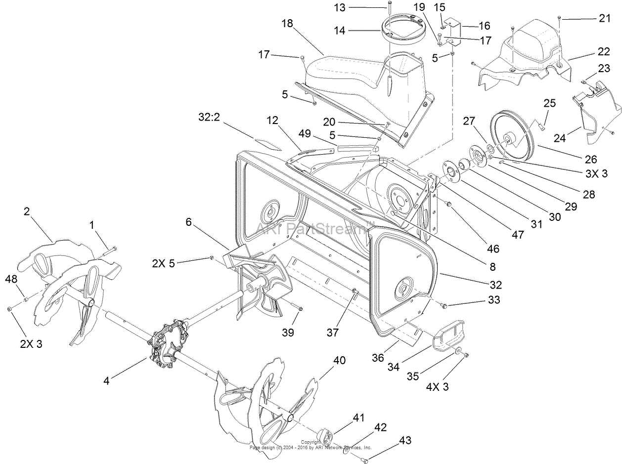 toro power max 726 oe parts diagram