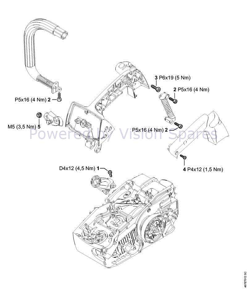 stihl ms193t parts diagram