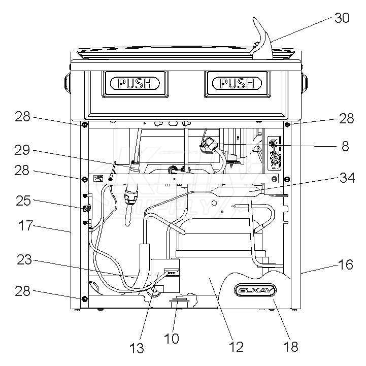 water fountain parts diagram