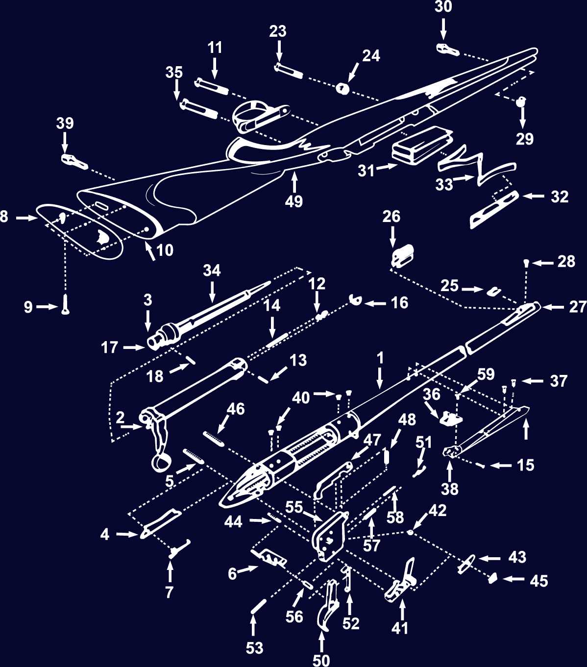 winchester model 270 parts diagram