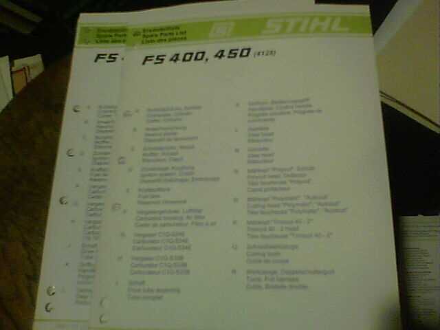 stihl fs 450 parts diagram