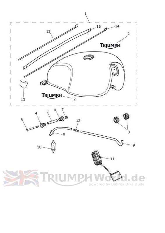 triumph motorcycle parts diagram