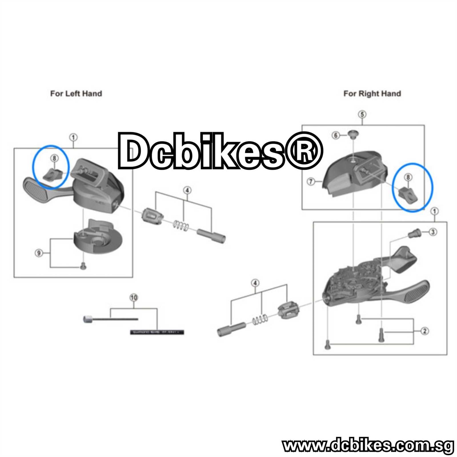 shimano shifter parts diagram