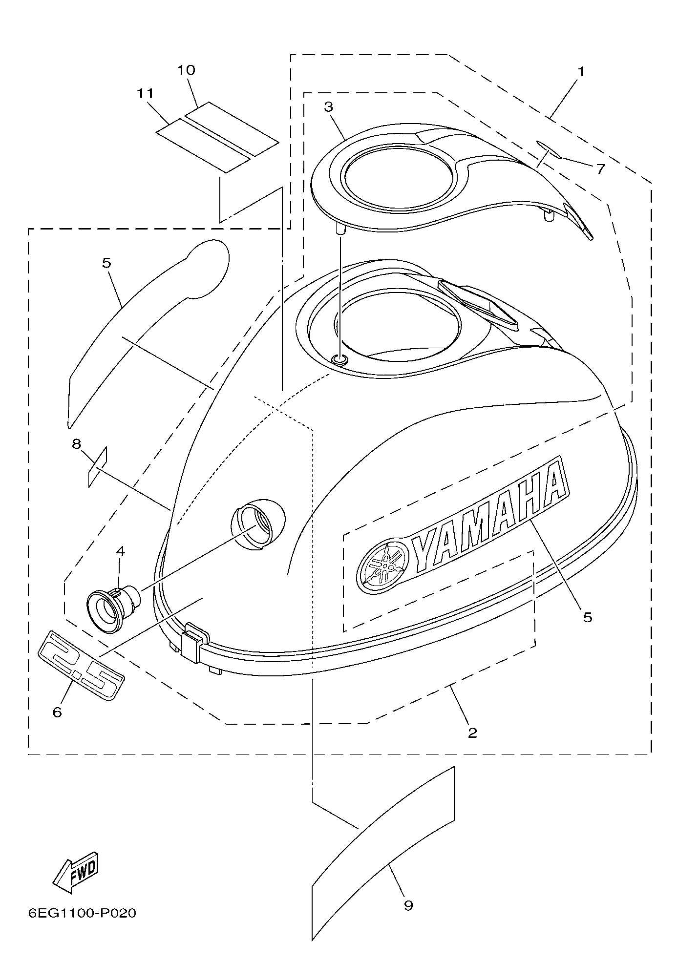 yamaha 2.5 hp outboard parts diagram