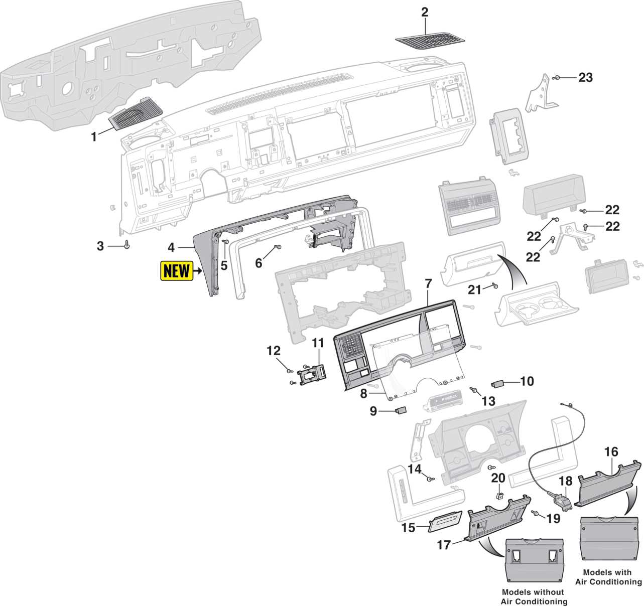 silverado chevy silverado interior parts diagram