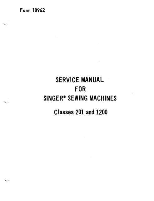 singer 201 parts diagram