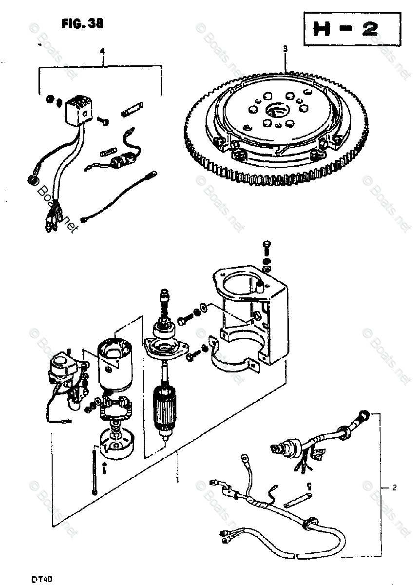 suzuki dt40 parts diagram