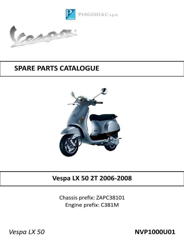 vespa lx 50 parts diagram