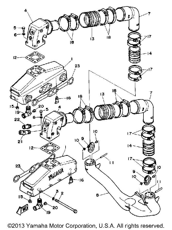 yamaha sterndrive parts diagram